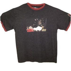 Dragonfly Men T-shirt 3XL Scarface Al Pacino Embroidered Sleeve Hit Screen Print